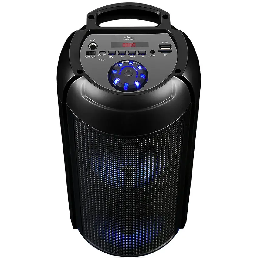 Акустична система 1.0 Media-Tech 30W, PartyBox Uni B Bluetooth FM/MP3/Кaraoke 30Вт., LED Light - фото 3