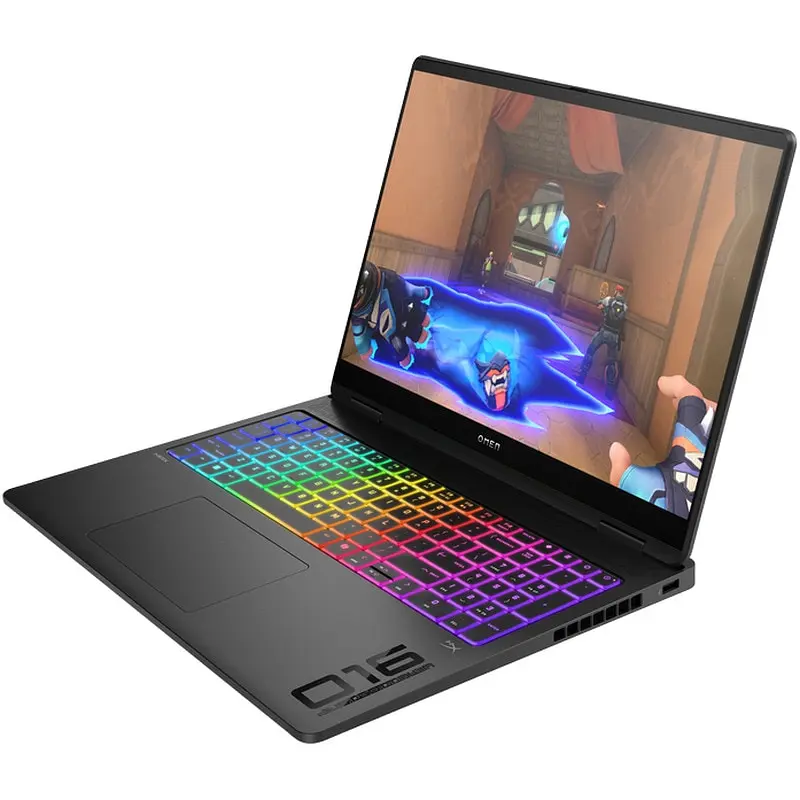 Игровой ноутбук HP OMEN MAX 16- ah0005nn Intel Core Ultra 7 255HX до 5, 2 ГГц, 16, WQXGA, OLED, 240 Гц, 64 ГБ LPDDR5, 1 ТБ SSD, NVIDIA GeForce RTX 5080 16 ГБ GDDR7, Free DOS, Shadow black - фото 6