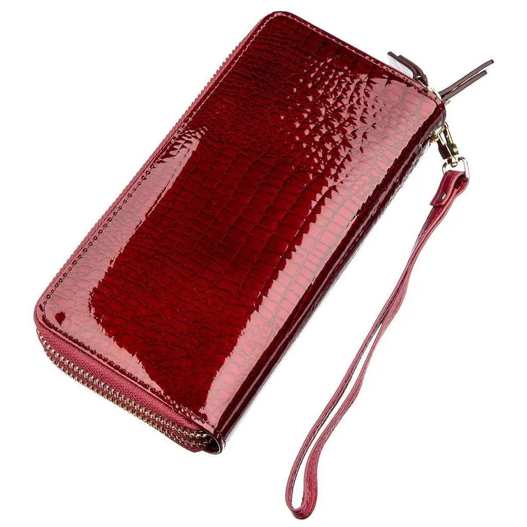 Жіночий клатч із двома відділеннями ST Leather 18907 бордовий - фото 6