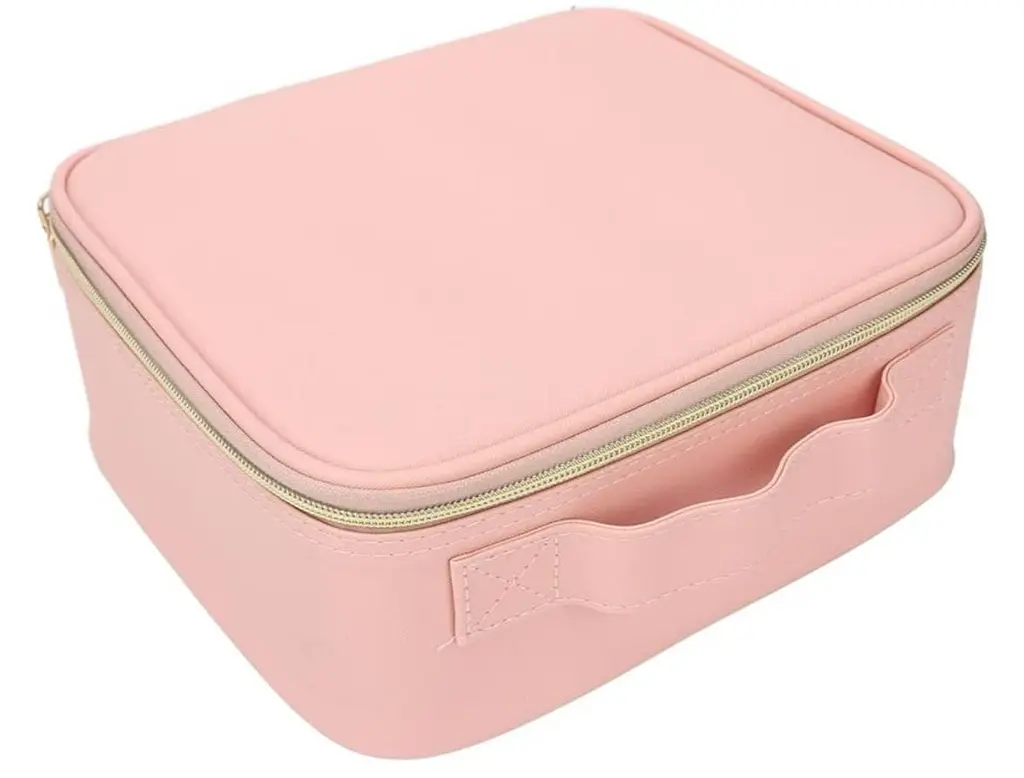 Косметичка-органайзер з LED дзеркалом LED Makeup Mirror Handheld Makeup Box — дорожній кейс для косметики з підсвіткою - фото 5