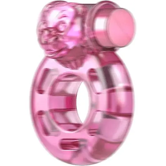 Эрекционное кольцо Lybaile с вибрацией Ring, BI-010084A, Розовый - фото 5