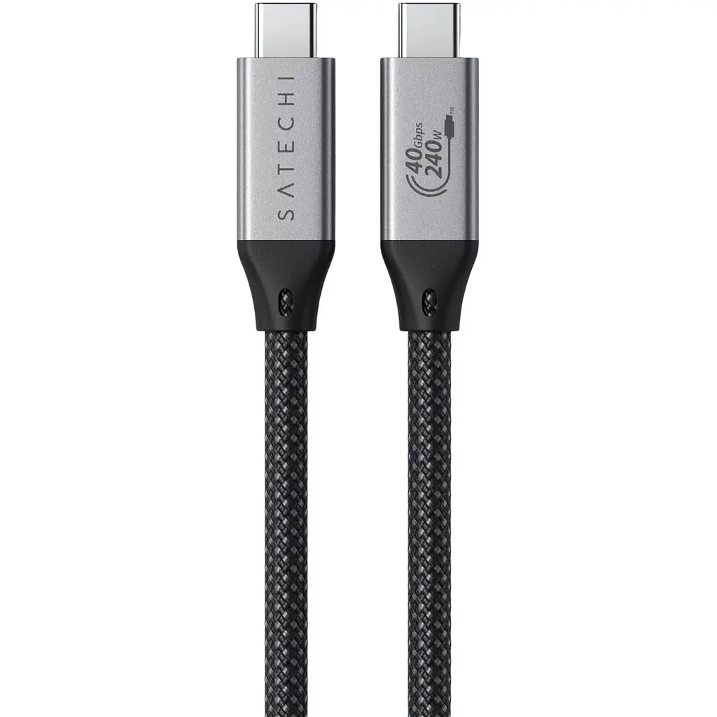 Кабель Satechi USB4 Pro 240W Space Gray 1.2 м (ST-YU4120M) - фото 2
