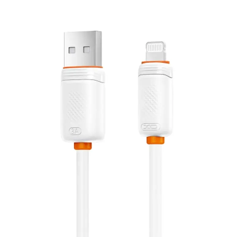 Дата кабель USB 2.0 AM to Lightning 1.0m 3A white XO (XO-CB-300UL-WH) - фото 4