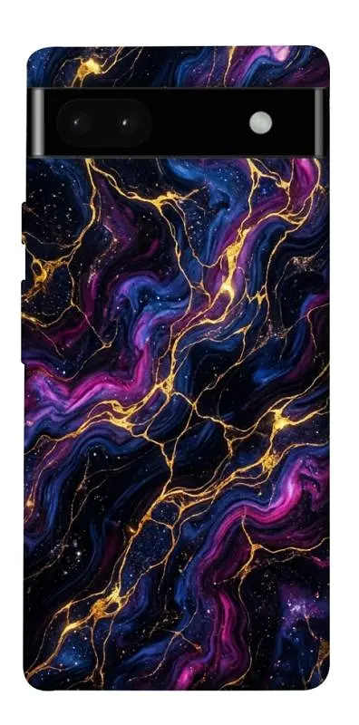 TPU чехол Demsky Purple space marble для Google Pixel 6a