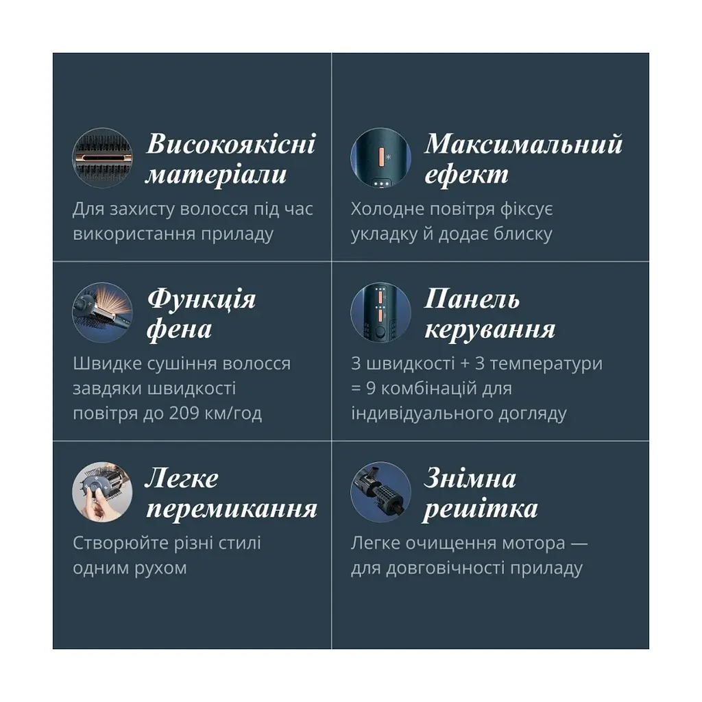 Фен-щітка Rowenta UB9720E0 - фото 7