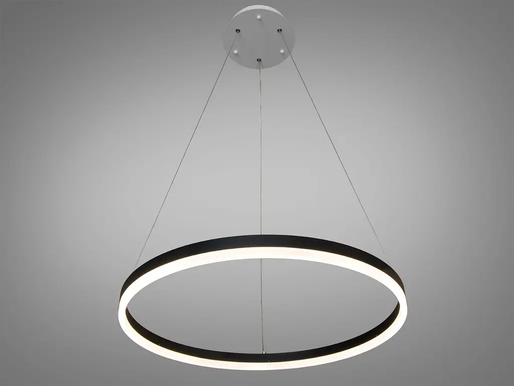 Люстра стельова LED Diasha D8174-600BK mmer D8174-600BK, 42W, чорний метал, для коридору, вітальні, кухні - фото 2