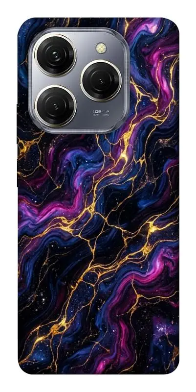 TPU чохол Demsky Purple space marble для TECNO Spark 20 Pro