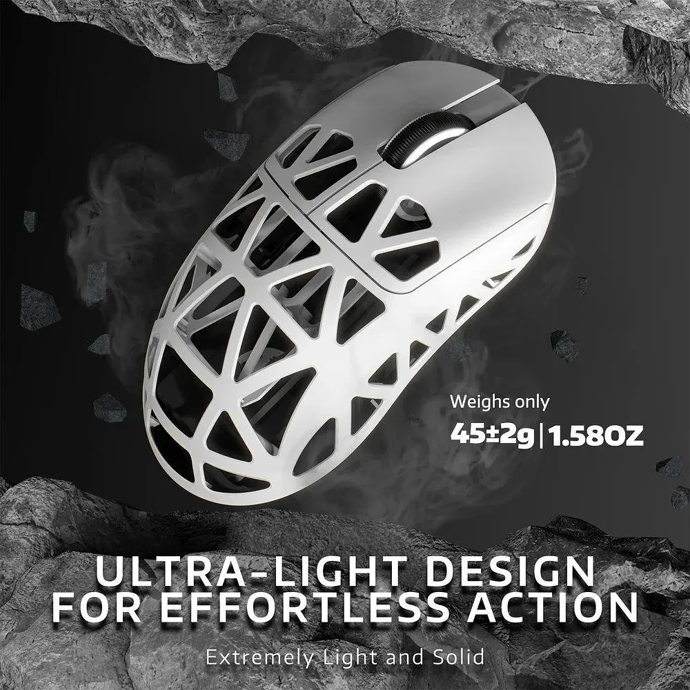 Миша Attack Shark R2 Magnesium Alloy 8K (AS-6972792471549-W) White (G-000004005) - фото 4
