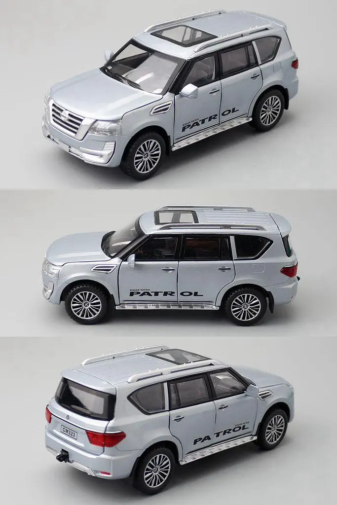 Колекційна металева модель автомобіля АвтоЕксперт Nissan Patrol з багажником на даху, інерцією, світлом та звуком 1:32 - фото 5