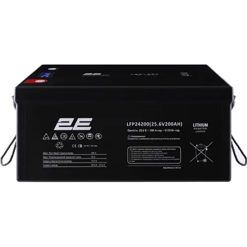 Акумулятор 2E LFP24200 LCD 8S LiFePo4 24V 200Ah LFP24200 LCD 8S (2E-LFP24200-ABC) - фото 5