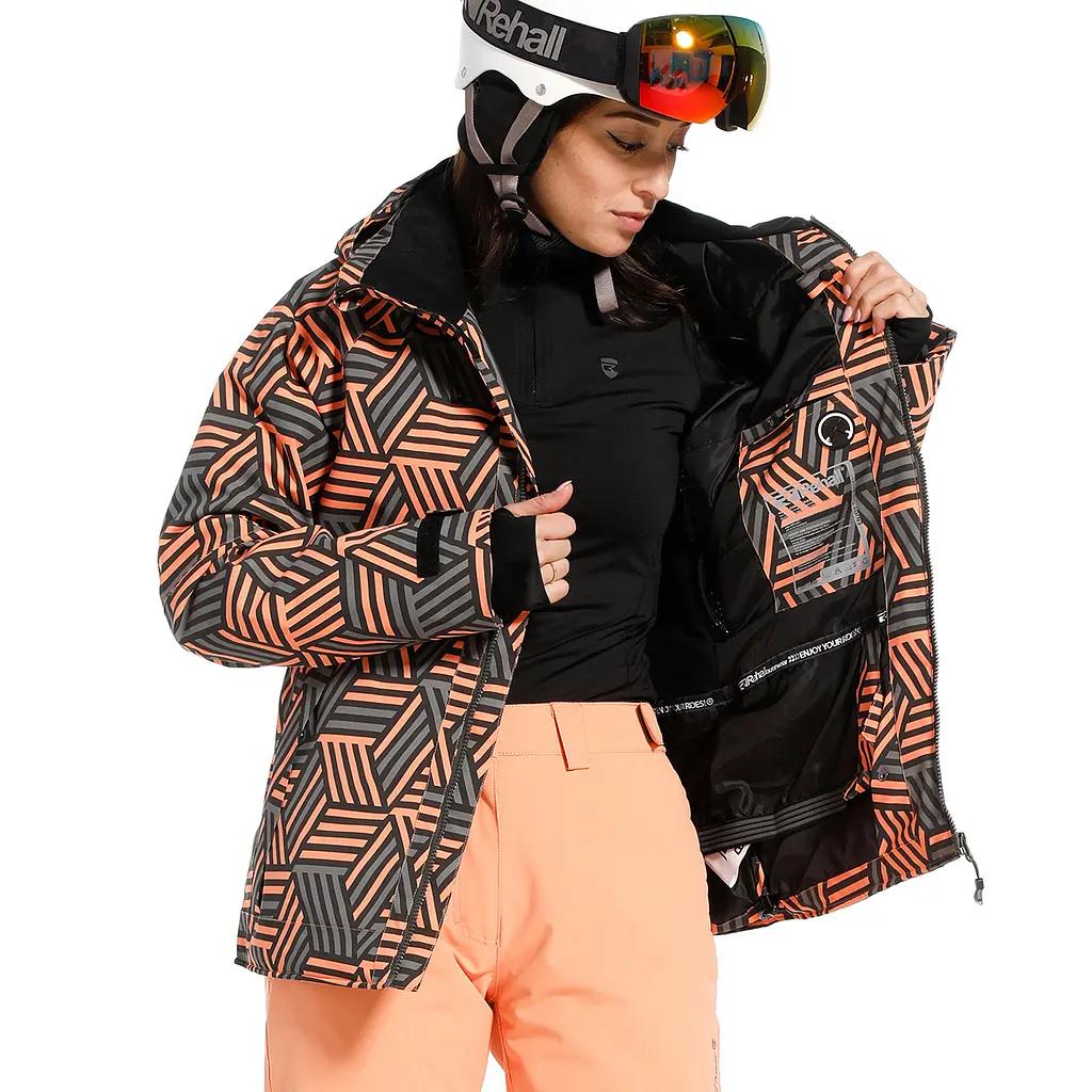 Жіноча куртка Rehall Kiki Womens 2023 XS Сірий-Рожевий - фото 8