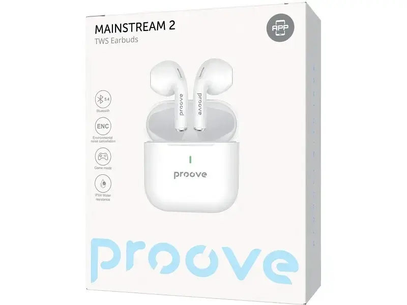 Навушники TWS Proove Mainstream 2 (APP) White (TWMS2001AP02) - фото 4