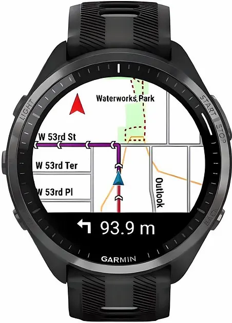 Смарт-годинник Garmin Forerunner 965 Carbon Gray Titanium Bezel w. Blk Case and Blk/Powder Gray S. Band (010-02809-00) - фото 3