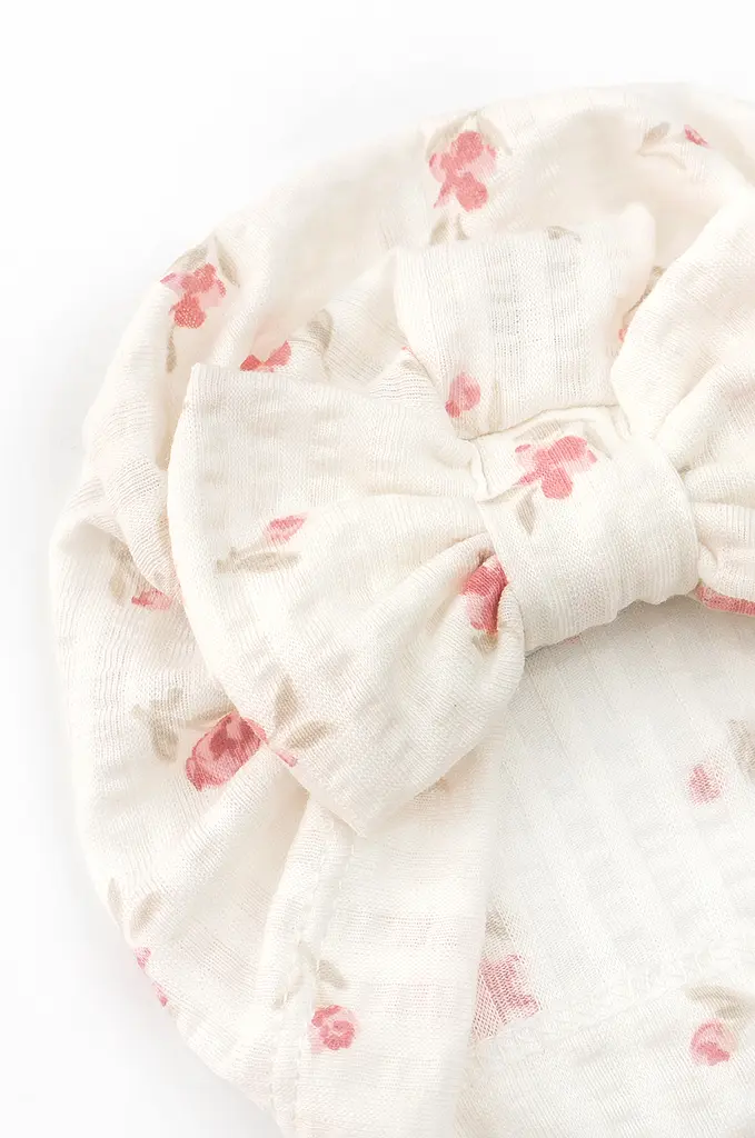 Шапка-солошка для дівчинки з фактурного інтерлоку Roses - фото 2