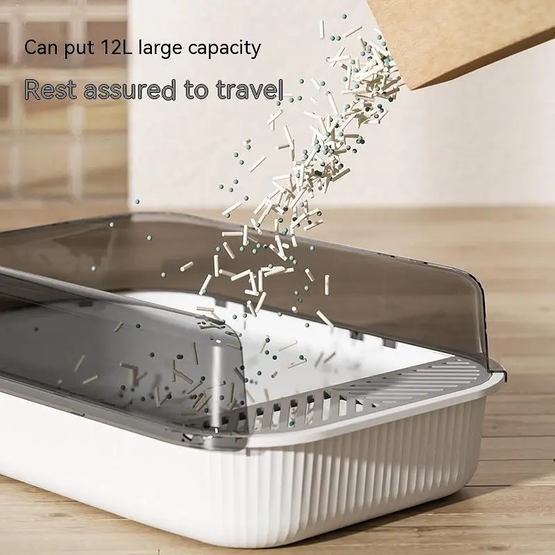 Туалет для котів Derby Plastic Cat Litter Box Iceland Blue - фото 3