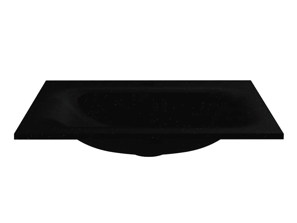 Умивальник Miraggio Jessel 600 mirastone black 0001464, Чорний матовий - фото 2