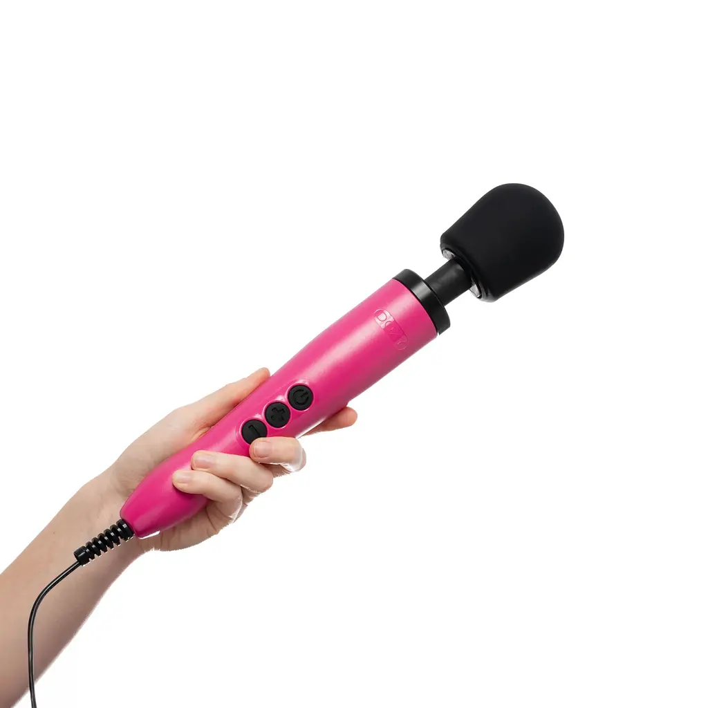 Вібромасажер DOXY Original Pink, дуже потужний, живлення 220В, пульсівні вібрації - фото 5