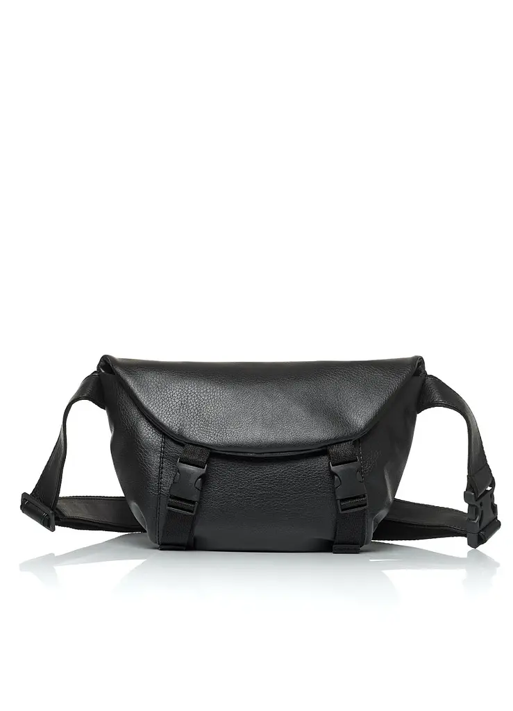 Женская сумка бананка Sambag Tirso Zard черная 33 × 22 × 7 см (80551001) - фото 8