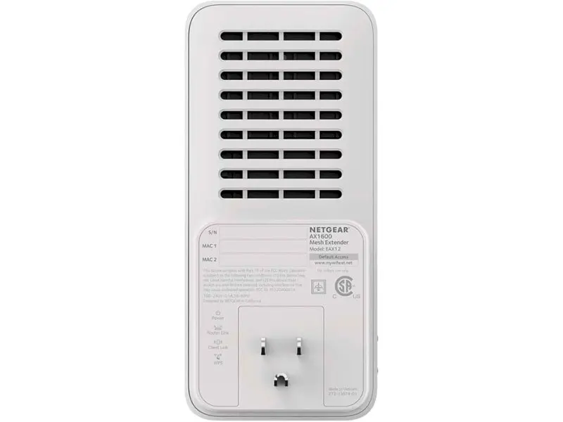 Повторювач Wi-Fi NETGEAR EAX12 (EAX12-100PES) - фото 5