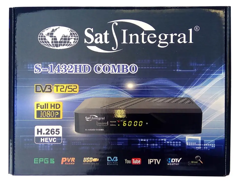 Комбинированный спутниковый ресивер Sat-Integral S-1432 Combo HD Dolby Digital - фото 7