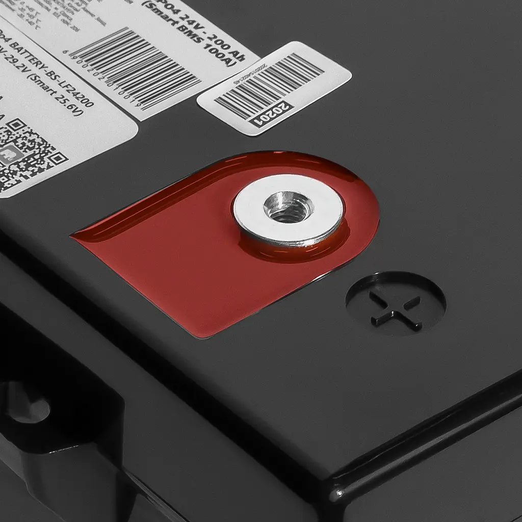 Аккумулятор LP LiFePO4 24V (25,6V) - 200 Ah (5120Wh) (Smart BMS 100А) с BT пластик для ИБП - фото 5