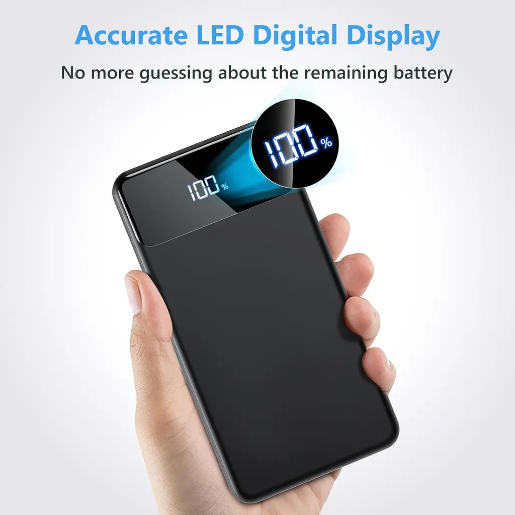 Портативний зарядний пристрій PD22 OHOVIV Power Bank 12000 мАг 5 Вт, швидке заряджання з USB C/A виходом - фото 2