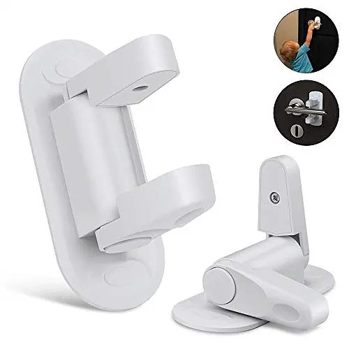 Дитячий замок клямка дверної ручки на вікна ящик дверей Door Lever Lock - фото 4