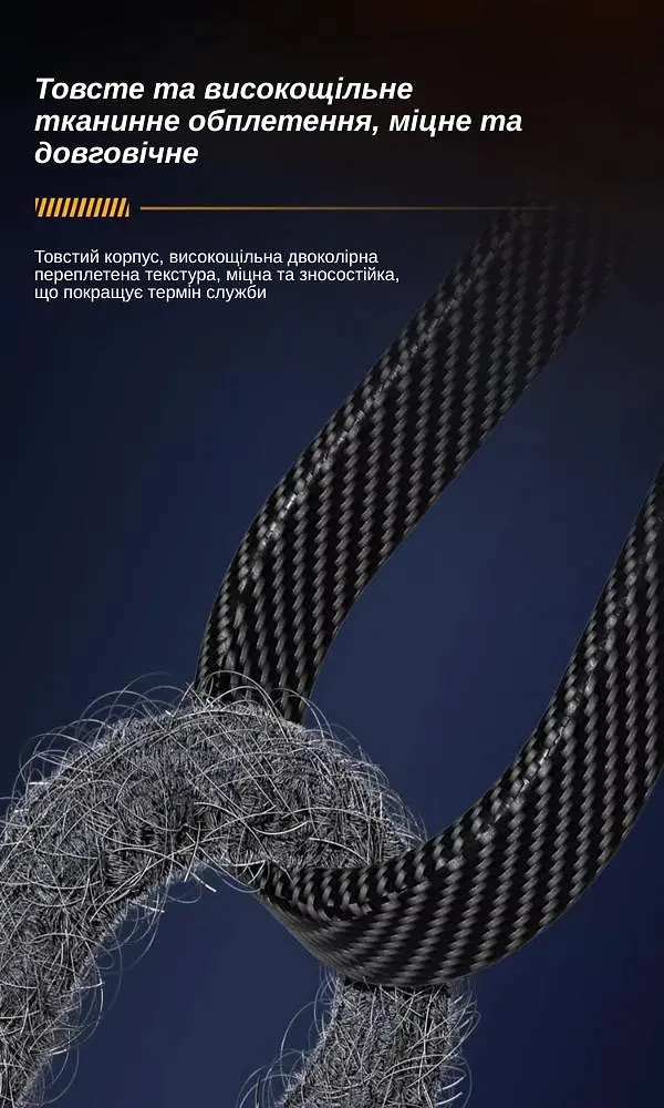 Кабель XON SmartCable Type-C/Type-A - Type-C/Lightning PD 60W 2м MultiLink (SC7ACL6W2B 3329) Чорний - фото 11