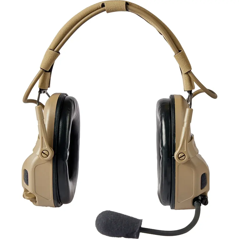Наушники Ops-Core AMP Communication Headset-Connectorized активные верхний держатель Tan - фото 2