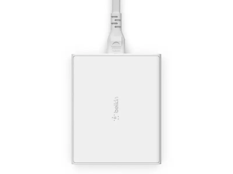 Мережевий зарядний пристрій Belkin Boost Up Charge Pro GaN 4-Ports Charger 108 W White (WCH010VFWH) - фото 4