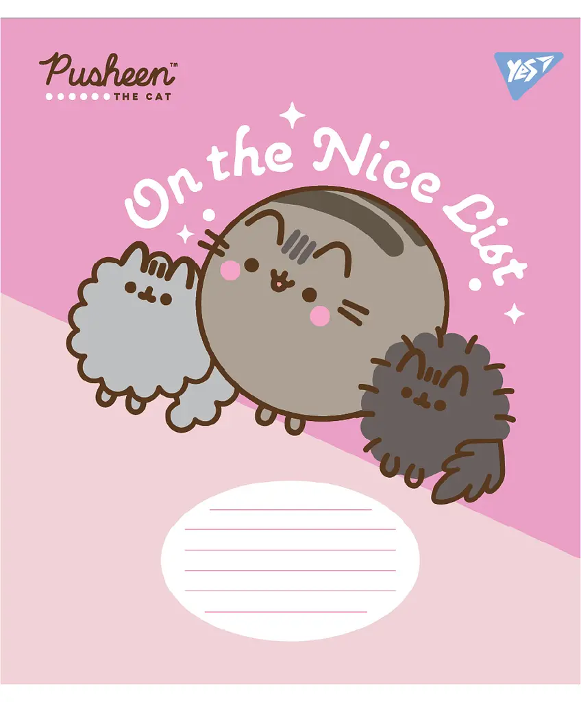 Набір зошитів шкільних YES А5/12 лінія Pusheen The Cat 25 шт (767613) - фото 5