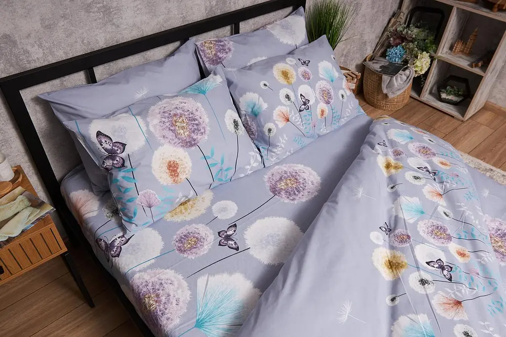 Комплект постельного белья Moon&Star Бязь Gold Люкс Dandelion Dreams семейный 160х220х2 наволочки 4х50х70 - фото 8