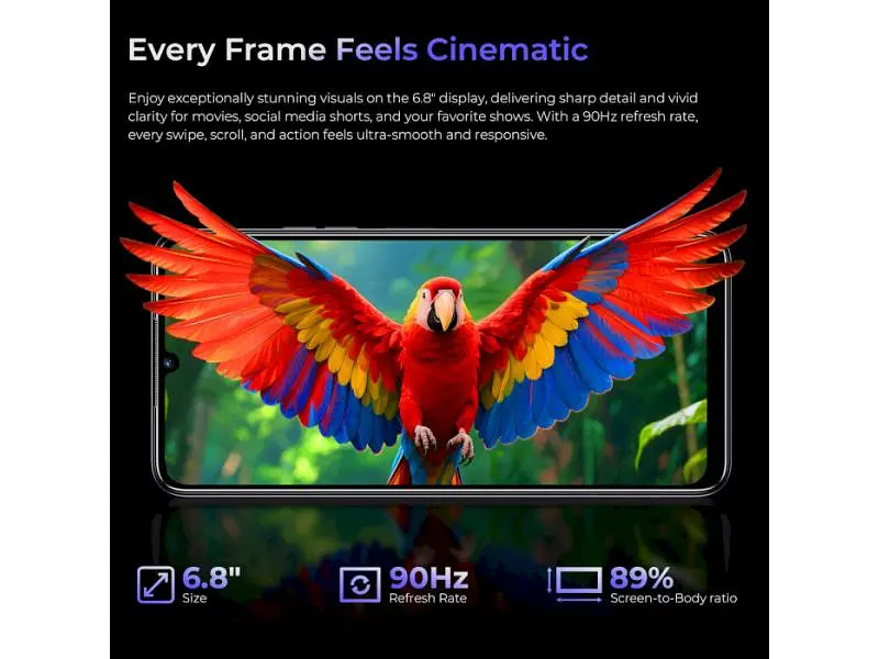 Смартфон Oukitel C6 5G 12/512GB Purple - фото 4
