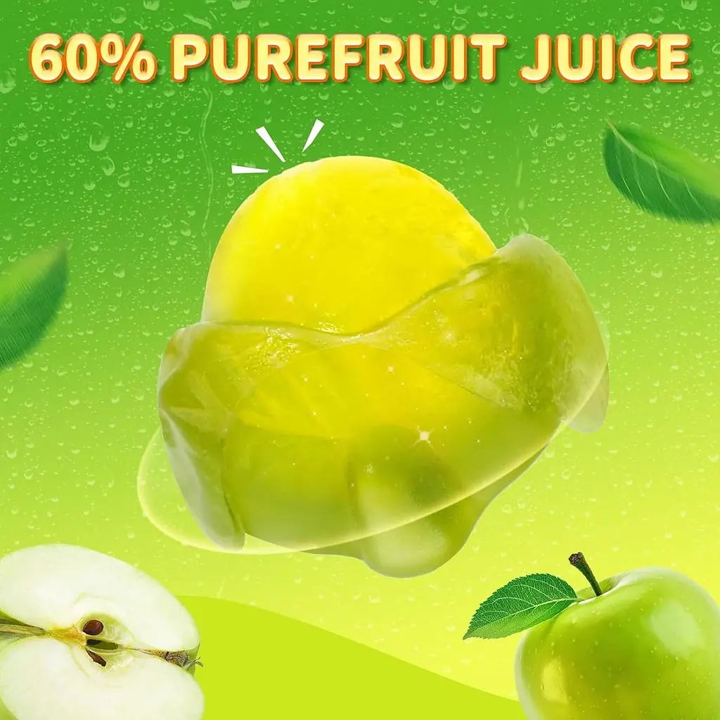 Желейні цукерки Amos Peelerz Peelable Green Apple Gummy Candy 170г - фото 4