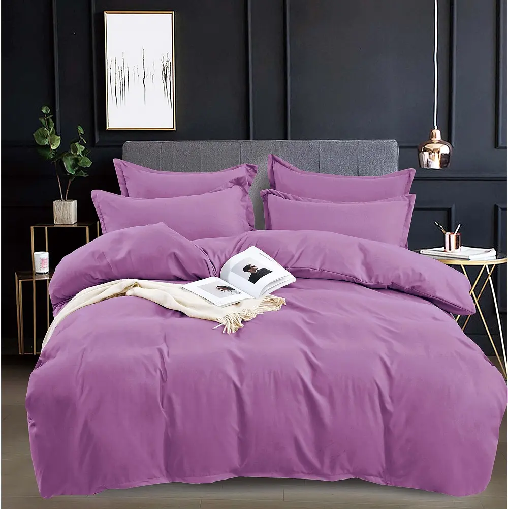 Комплект постільної білизни Євро Elle 200х230 см SOLO Lilac SOHO pbe0050886