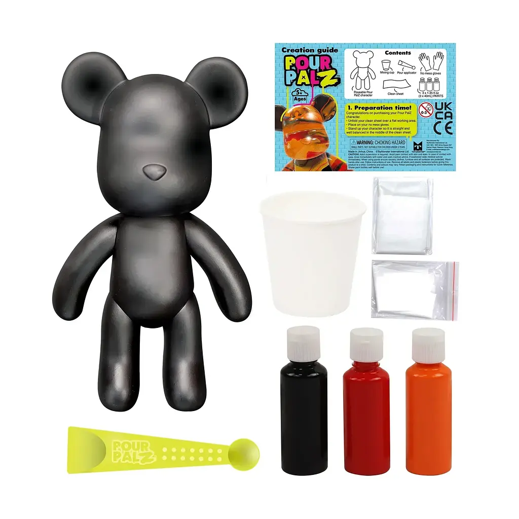 Набор для творчества ToyMonster Pour Palz Black Edition Мишка Жуткое угощение (GS-G87784/1) - фото 2