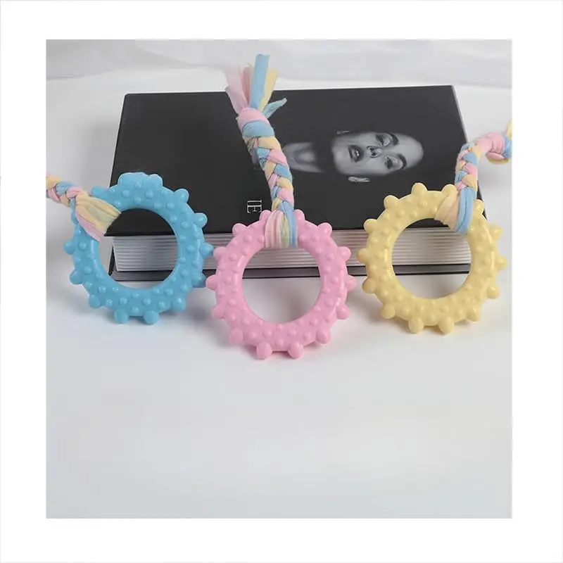 Жувальна іграшка для собак Derby Round ring with cotton rope - фото 2