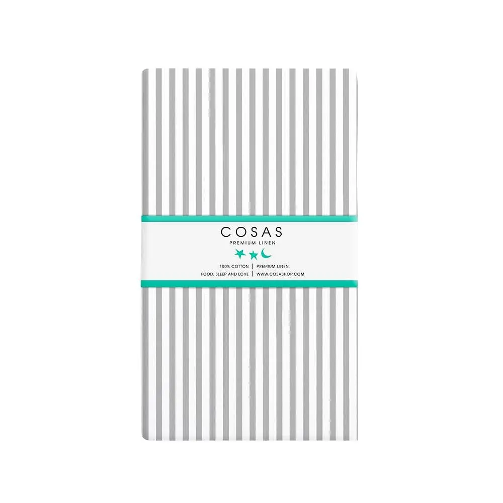 Комплект постільної білизни Cosas євро GREY LINE 200 x 220 см (LineGrey_1_70) - фото 4