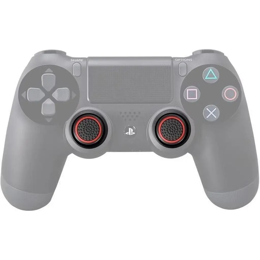 Накладки на стіки Thumb Grips 4-pack для PS4/PS5/Xbox Black Red [140709] - фото 7