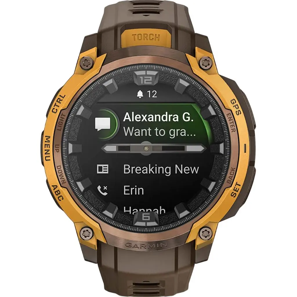 Смарт-годинник Garmin Instinct Crossover AMOLED Bronze/Sunburst (010-03398-01) [172568] - фото 5