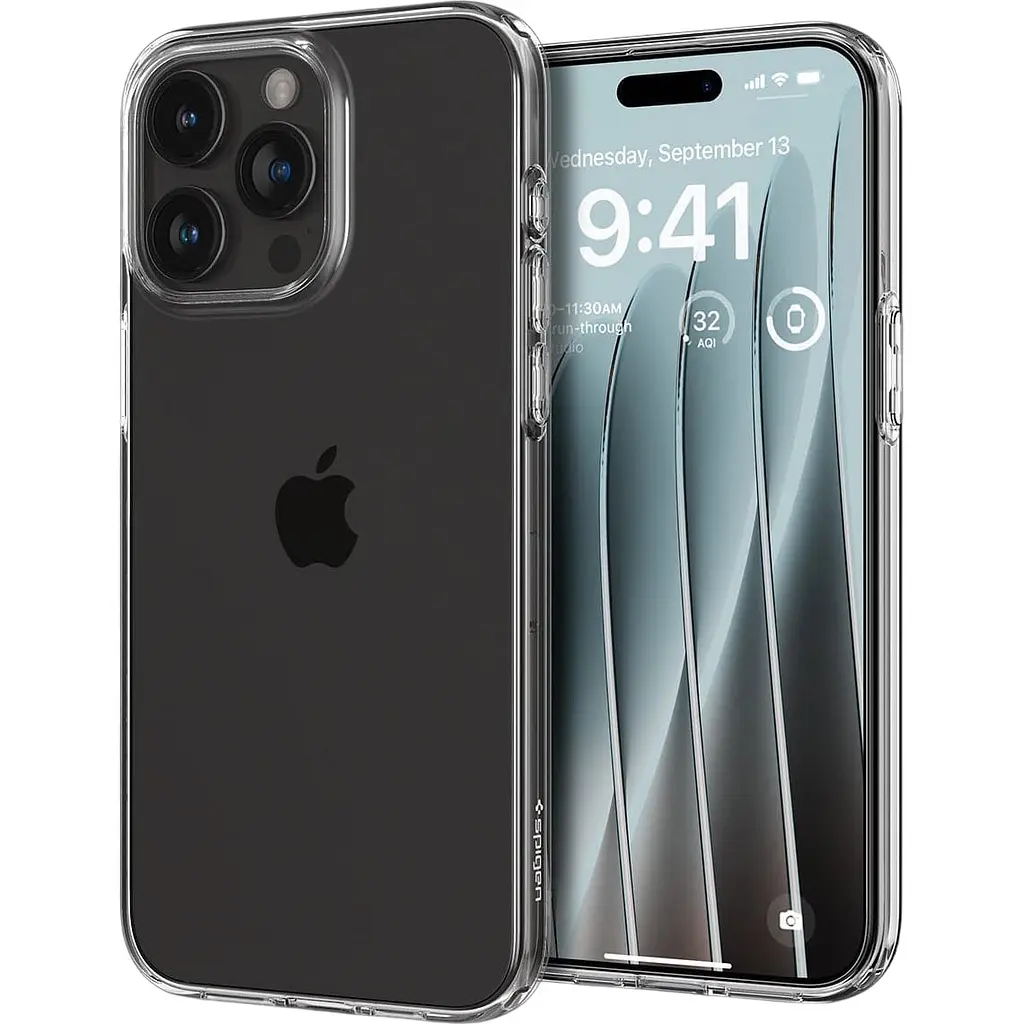Чохол Spigen Liquid Crystal для Apple iPhone 15 Pro Crystal Clear (ACS06699) [92143] - фото 2
