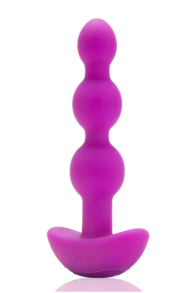 Анальная пробка с вибрацией B-Vibe Triplet 13.8 см (розовый) - фото 2