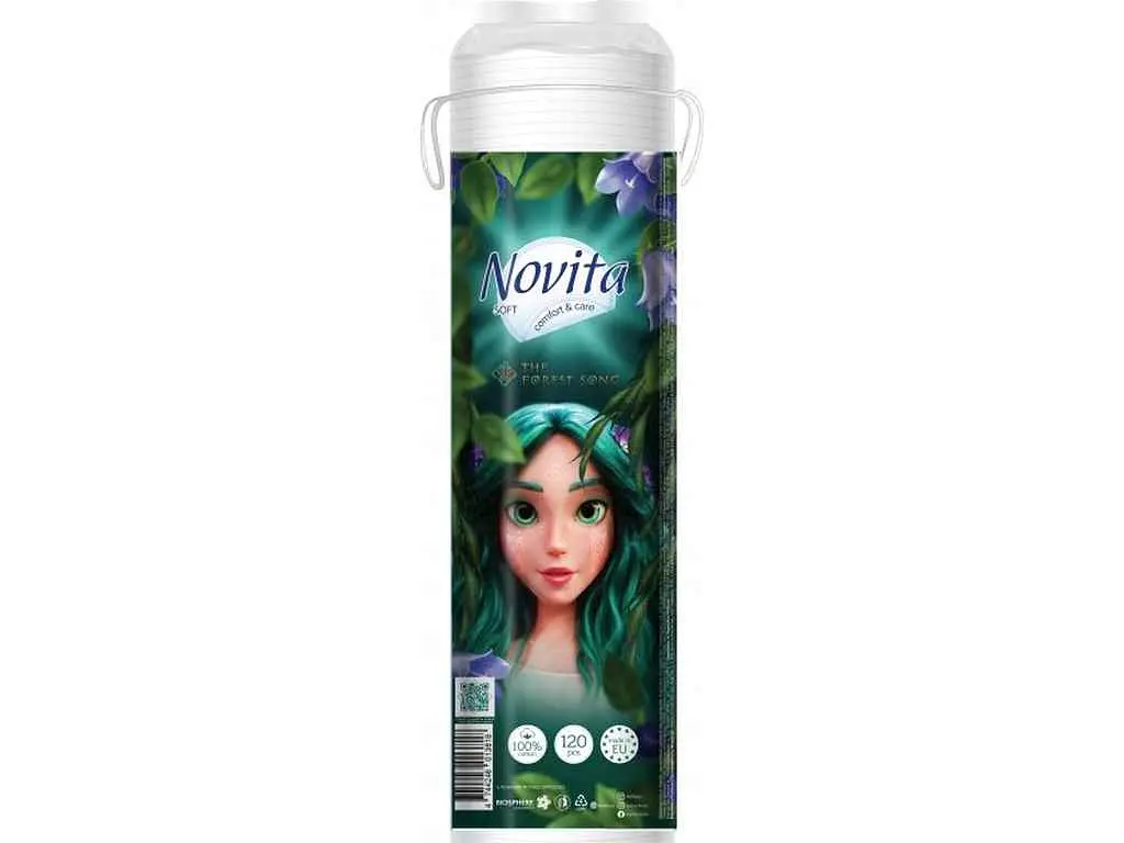 Ватні диски NOVITA 120шт Мavka