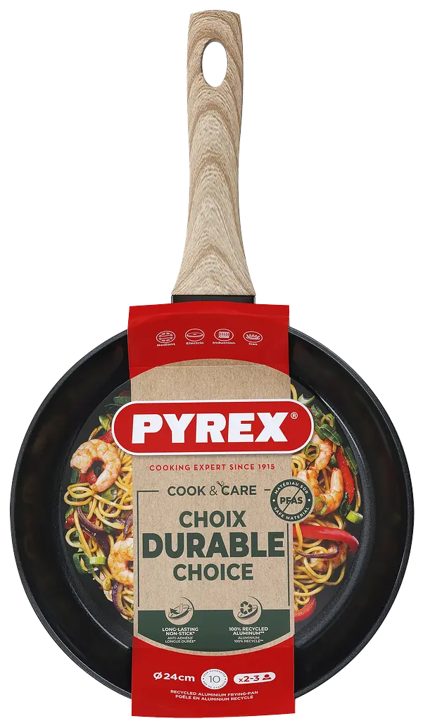 Сковорода Pyrex Cook&Care 24 см класична kuh0016691 - фото 6
