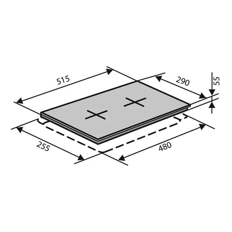 Варочная поверхность Ventolux HSF320G RS (BK) 3 - фото 8