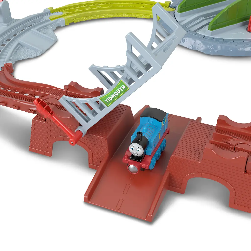 Залізничний трек Fisher-Price Томас і друзі Депо Тідмут із паровозиком Томасом і вертольотом Гарольдом (JLL36) - фото 4