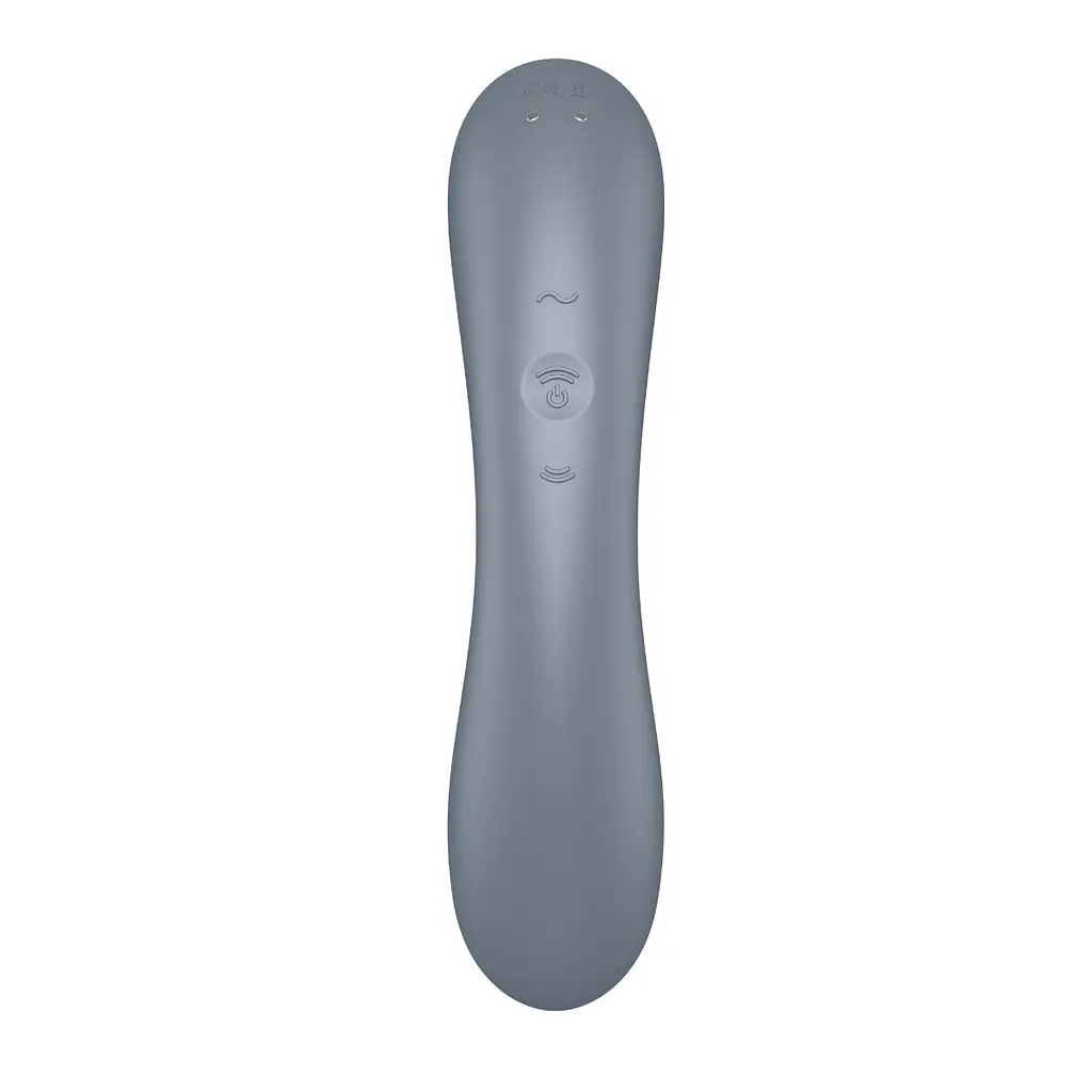Вакуумний стимулятор клітора з вібрацією Satisfyer Curvy Trinity 1 сірий - фото 8
