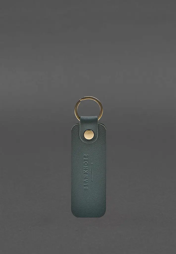 Шкіряний брелок для Авто Opel зелений краст - фото 3