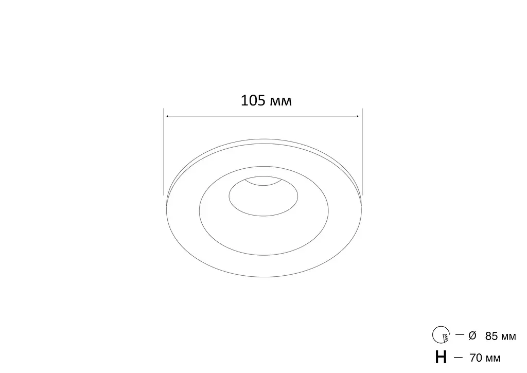 Точечный светильник MJ-Light 916 WH - фото 3