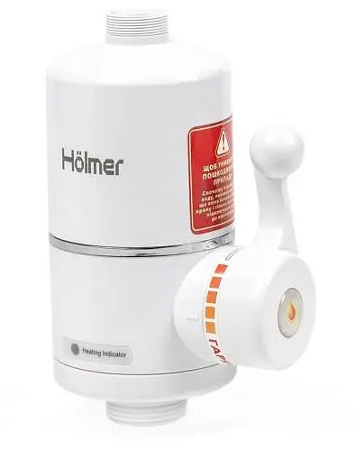 Водонагрівач проточний Holmer HHW-201, White, 3000W, механічне керування, IPX4, захист від включення без води, захист від перегріву - фото 3